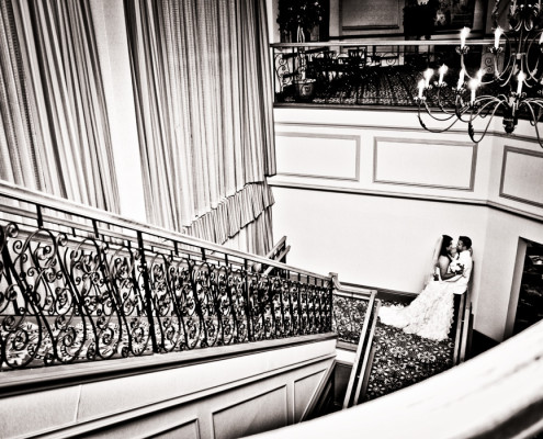 Staircase wedding images