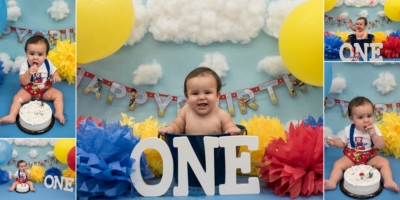 Paw Patrol cake smash theme photoshoot