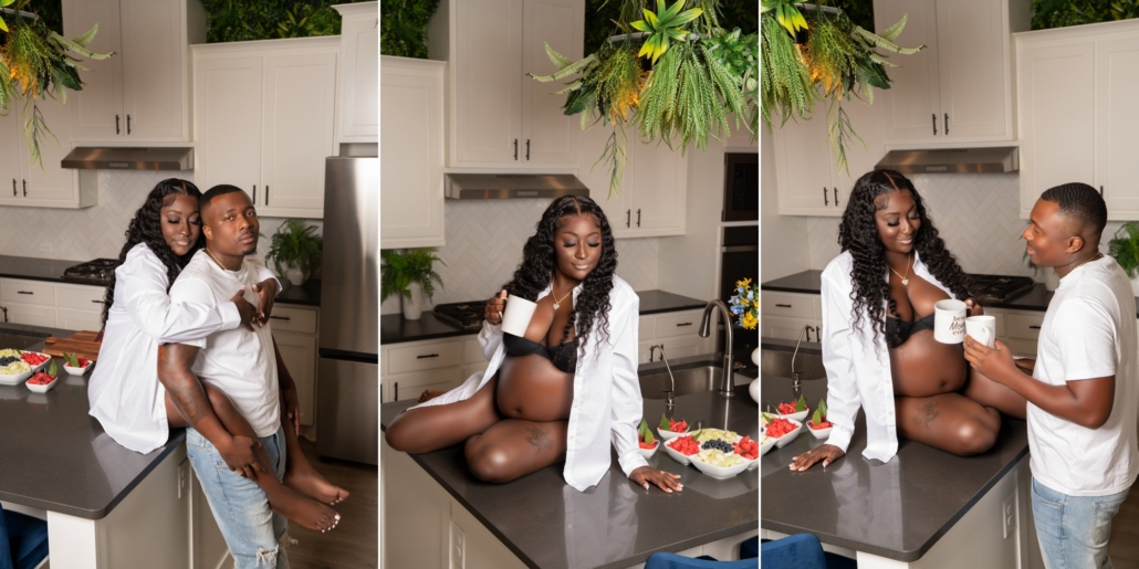 Botanical kitchen photoshoot